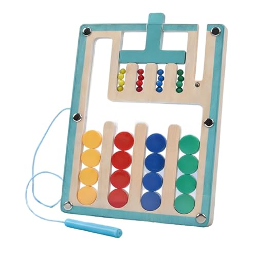 Manolyee Jeux de Correspondance des Couleurs | Puzzle à Glissière Magnétique en Bois avec Tri des Couleurs | Tableau Puzzle Coulissant Éducatif,pour Ados...