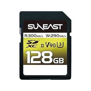 SUNEAST SDXCカード 128GB 最大300MB/s UHS-II V90 U3 pSLC 4K 8K ULTIMATE PRO プロフェッショナル メモリーカード SE-SDU2128GA300
