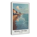 Bexhill-on-Sea Reiseposter auf Leinwand Poster Wandkunst 