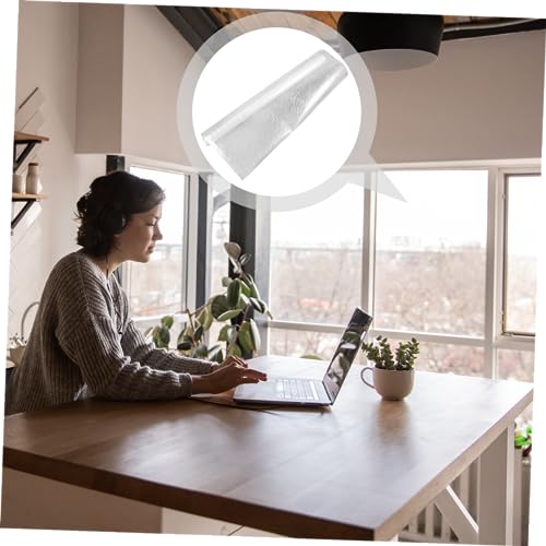 Vinilo decorativo estático para ventana 100x45 cm blanco miniatura 3