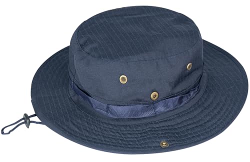 Image of Sun Hats for Men Women Boonie Hat UPF 50+ Bucket Hat Wide Brim UV Protection Fishing Hiking Safari Outdoor Hats