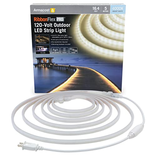 Armacost Lighting RibbonFlex Pro Outdoor 16.4 ft LED Blanco 4000K miniatura 1