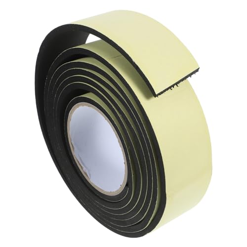 SOLUSTRE Black Foam Sealant Tape Strong Adhesion Insulation Strip for Gaps Window Ac Gap Filler Sealing Foam Adhesive Tape (3m)
