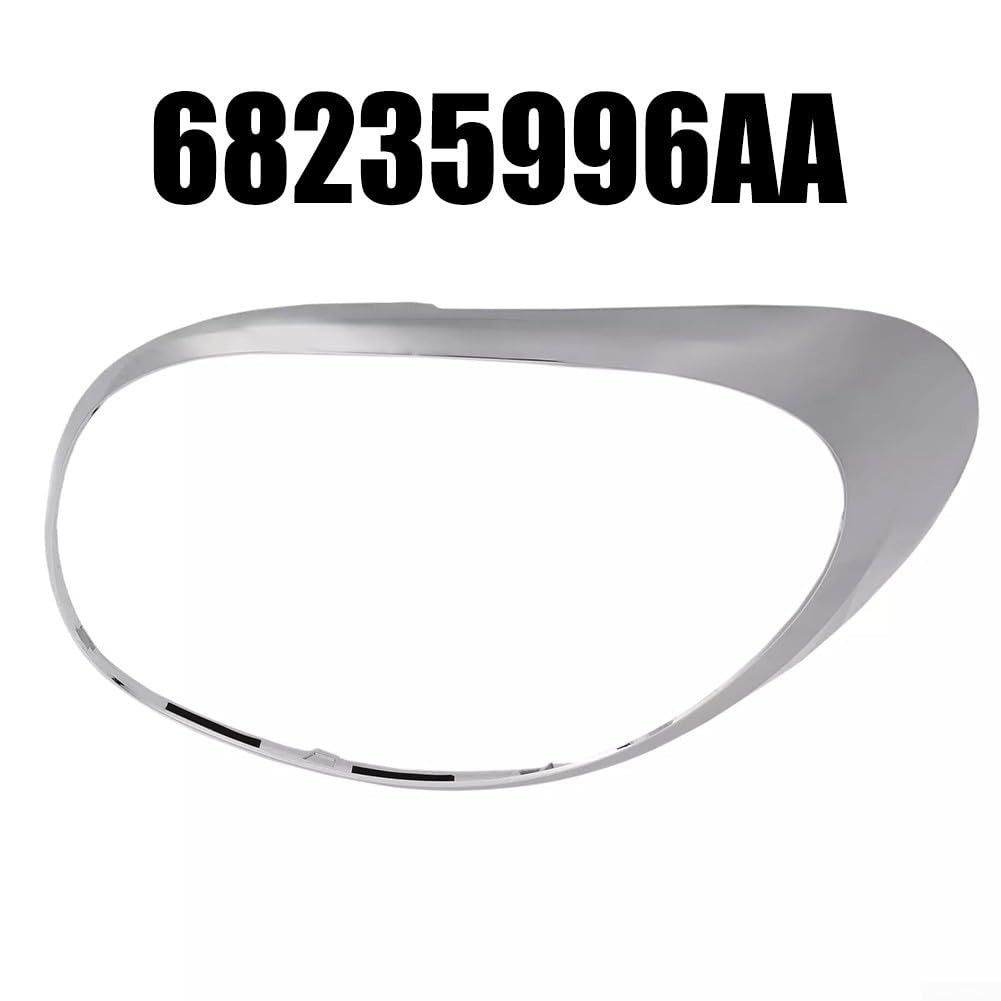 Anello Fanale Posteriore Destro Per Fiat 500L 2014-2020 | Ricambio OEM 68235996AA | Finitura Cromata Argento | Materiale ABS