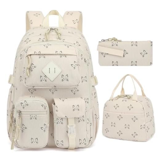 3-Piece Backpack Set with Lunch Bag