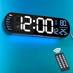 Digital Wall Clock Large Display, 13 . 7 inch Large Digital Wall Clock with RGB Color Changing item