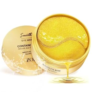 Aero Zen 24K Gold Under Eye Patches-120 Pcs,Eye Mask Pure Gold Anti-Aging Collagen Hyaluronic Acid Under Eye Mask for Dark Circles, Puffiness & Wrinkles Refresh Your Skin（Gold）