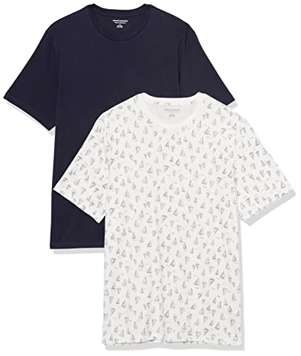 Image of Amazon Essentials Men's Slim-Fit Crewneck Short Sleeve Cotton T-Shirts