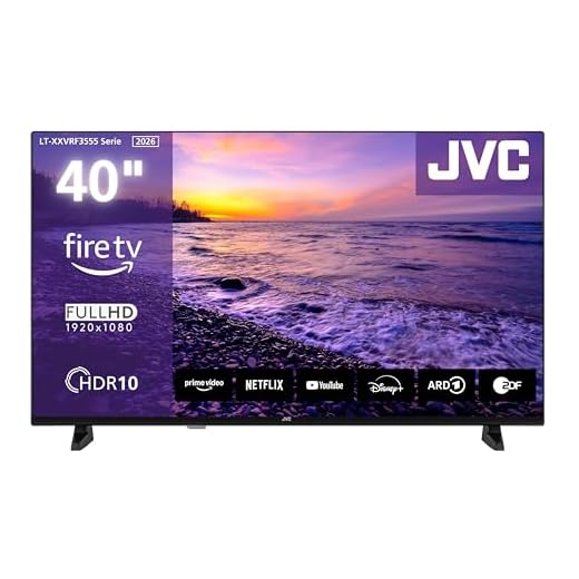 JVC Fernseher 40 Zoll Fire TV Full HD Smart TV HDR Fernseher mit Alexa Sprachsteuerung und Triple Tuner, LED TV LT-40VRF3555 (2026)