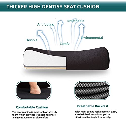 Image of DUMOS Home Office Desk Chair with Footrest, High-Back Mesh Rolling Swivel Reclining Chairs with Wheels, Comfortable Headrest, Lumbar Support, Comfy Arms for Home, Office, Gaming, Student, Inky
