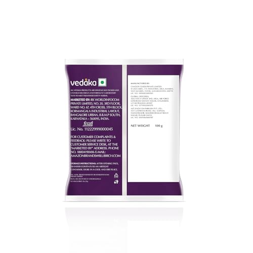 Image of Amazon Brand - Vedaka Dried Sweetened Blueberries | 100 Gram | Whole | No Added Preservatives