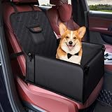 LA MEJOR OPCIÓN: cada pared del asiento para perros está reforzada, lo que proporciona una excelente durabilidad para mascotas de tamaño pequeño a mediano de hasta 12 kg. El asiento se adapta a los asientos delanteros y traseros de casi todos los coches y se mantiene firmemente en su lugar por la base antideslizante. Además, la cubierta de coche para perros está disponible en diferentes colores para combinar con el interior de su vehículo.