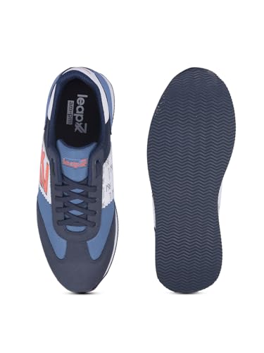 Image of Liberty LEAP7X BACKAM-1E Casual Shoes for Men with PU Upper | EVA Sole Coloured Lacing Sneakers | Soft & Comfortable Footbed | Memory Foam Insole | Quick-Wear Elastic Laces | Stylish & Modern