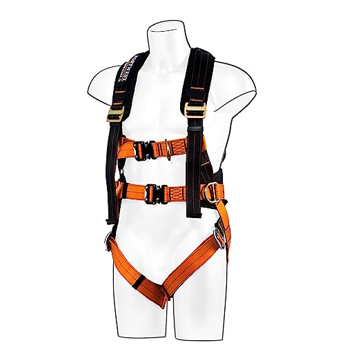 Portwest FP73 Ultra 3 Point Safety Harness Black/Orange, XL/2X