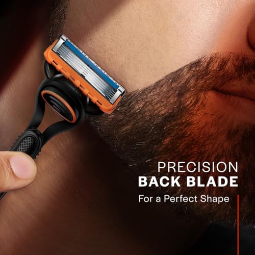 Image of Gillette Men Fusion Manual Razor, 1 Pc and Shaving Blades- Pack of 6 (Cartridges)