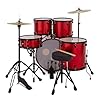 BDK-1 Full Size Starter Drum Kit by Gear4music, Red #3