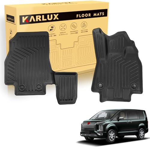 KARLUX �O�H �V�^ �f���J D5�^ 8�l��� 1��ڃt���A�}�b�g,����TPE�f�ށA�h���E�h���E�h���A�_�炩�����؁A��i�A���t���ȒP�A�ϋv���AMITSUBISHI DELICA D5 2019�N2���`���s ��p �J�[�}�b�g 3d�t���A�}�b�g.. (1