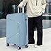 Fly Kite Luggage 24 Inch Medium Suitcase 100% Polypropylene, Hard Shell with Aluminium Trolley Handle, Real TSA 3 Digit Secure Lock 360° Smooth Wheels Lightweight Suitcase|Grey Blue