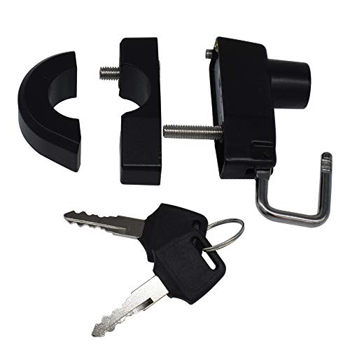 7/8" 1" Universal Motorcycle Parts Helmet Lock Anti-Theft Security Aluminum Alloy Locks with 2 Keys for Harley Davidson Sportster XL 883 1200