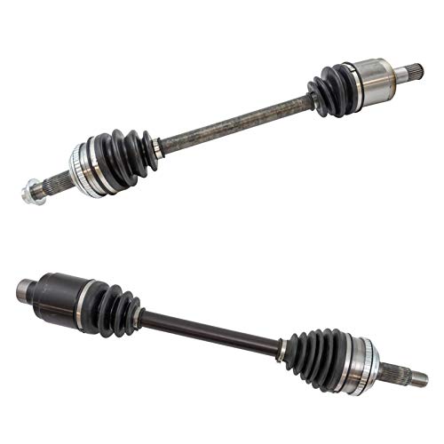 Image of TRQ Front Driver and Passenger Side CV Axle Assembly Set 2 Piece Compatible with 2003-2006 Acura MDX 2006-2008 Honda Pilot