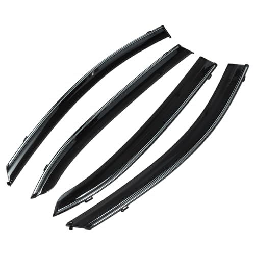 HEROFFIX 1 Juego de Deflectores de Ventana para Mazda 3 Sedán Hatchback 2014-2018 Viseras de Ventana Lateral Negras