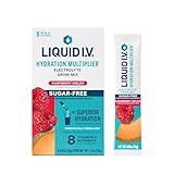 Liquid I.V., Hydration Multiplier Drink Mix - Sugar-Free, Raspberry Melon, 6 Count