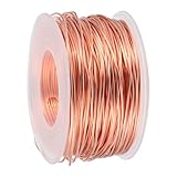 MAGICLULU Kupferdraht für Bastelarbeiten und Elektrokultur Gartenarbeit 40m Reiner Kupferdraht Leicht und Tragbar für Pflanzen und Selbstgemacht Projekte