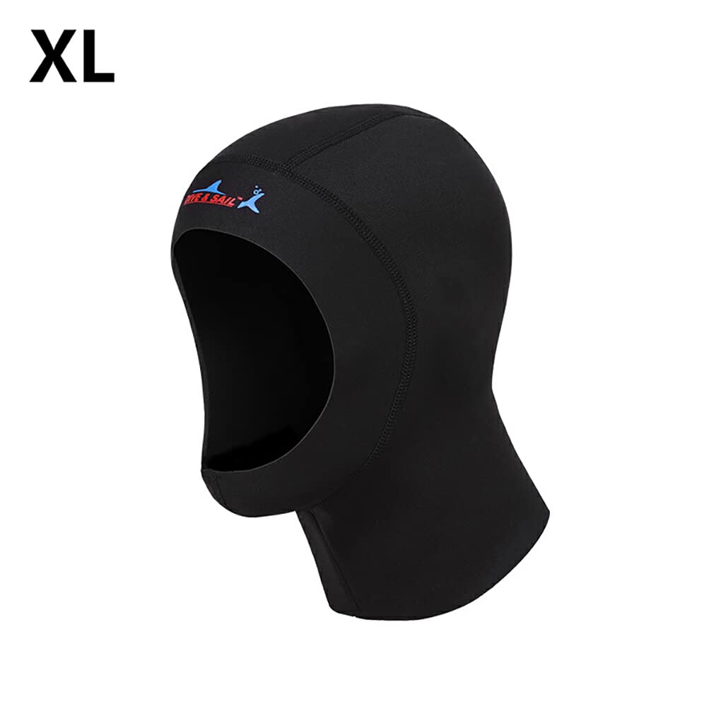 BEALIFE DIVE SAIL 1MM Cuffia per immersione CR Super Elastico Attrezzatura per lo snorkeling Scuba Felpa con cappuccio Cappuccio Protezione solare Cuffia da surf invernale per uomo