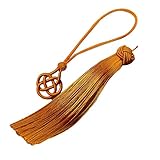 TOWARDSNAN Lucky Tassels - Llavero con colgante y correa para colgar con detalle de nudo intrincado, versátil, accesorio de bolsa de coche, decoración elegante con borlas y etiqueta de equipaje, f