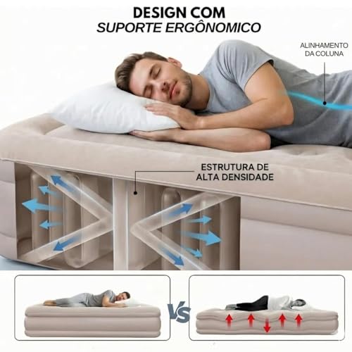 MABVON Queen Double Air Mattress with Pump - Image 4