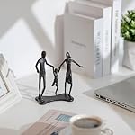 Sziqiqi Iron Gifts for 6th Anniversary: 6th Year Gifts for Men Women Anniversary Wedding Gift for Husband Wife Parents - 6 Year Sculpture Gift Family of 3 Figurine - Image 2