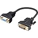 Price comparison product image DVI-I to VGA Adapter, Benfei DVI 24+5 to VGA Male to Female Adapter with Gold Plated Cord