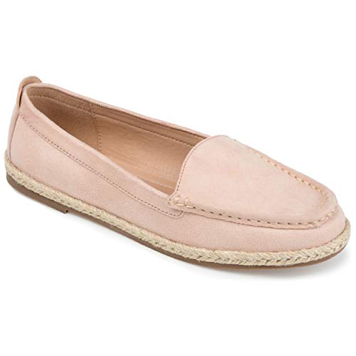 Journee Collection Women's Comfort Foam Cinndy Espadrille Flat Beige 8.5 Medium Womens US