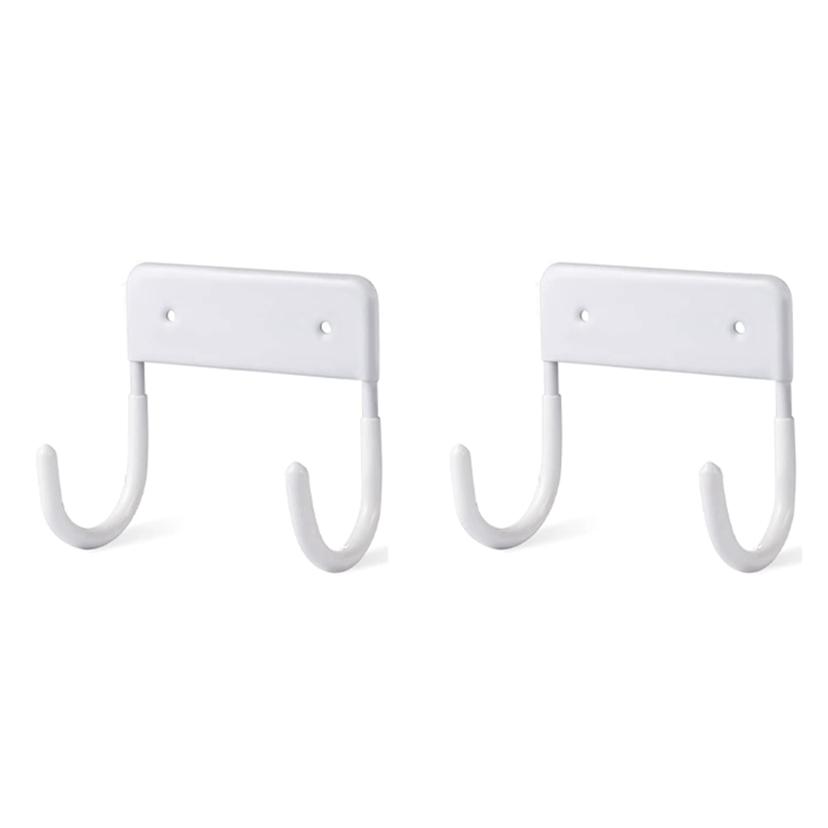 Hndhbfgrt 2X Ironing Board Hanger, Ironing Board Hook, Wall Mounted Holder, (Matte White)