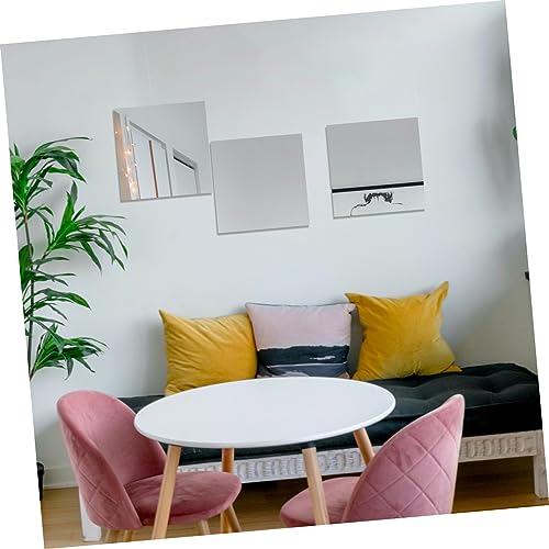 ORFOFE 6 Peças Decalque De Parede Espelho Adesivo Decoração Adesivos De Parede Decalque De Parede De