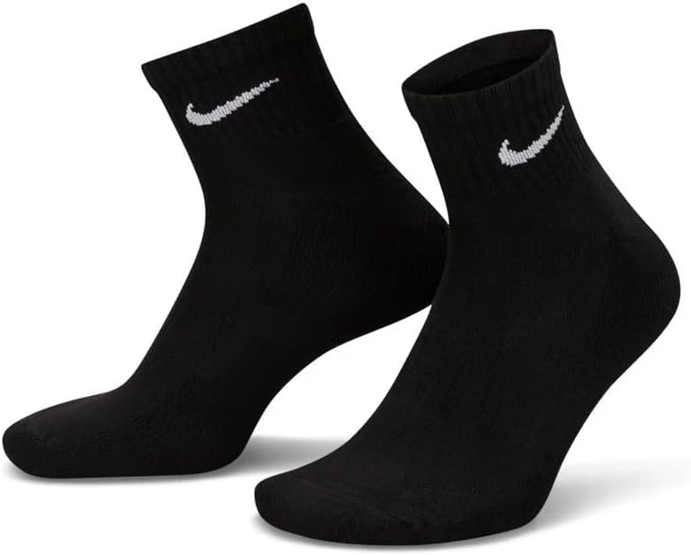 Nike Unisex Performance Cushion Quarter Socks with Band (6 Pairs)