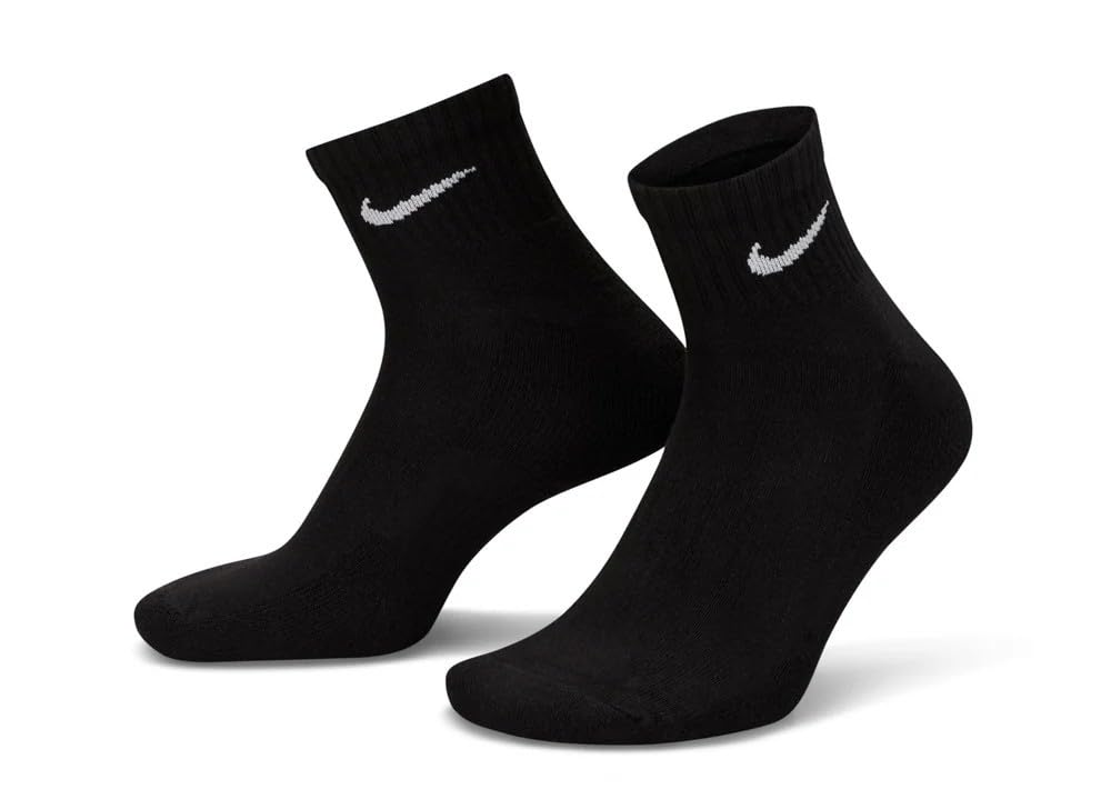 Nike Unisex Performance Cushion Quarter Socks with Band (6 Pairs)
