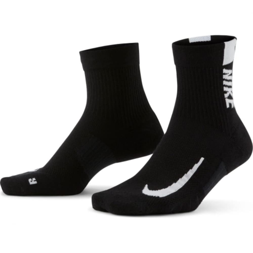 Nike Multiplier Ankle Socks 2 Pair Black