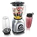 Produktbild Arendo - Standmixer Edelstahl - Hochleistungsmixer - 24.000 U min - Mixer + 1,75 l Glasbehälter + zwei 600ml Smoothiebehälter - kugelgelagertes Edelstahlmesser - Smoothie Maker