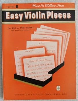 Paperback Easy Violin Pieces. For 1 or 2 Violins with Piano Accompaniment Book