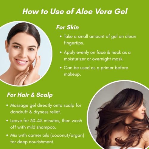 Image of Khadi 100% Pure and Natural Green Aloe Vera Gel - Soothing Hydration for Skin & Hair | Pure & Natural Aloe Vera Gel for Face, Acne, Scars, Dark Circles & Sunburn - 200GM