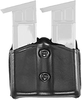 Aker Leather 616 Carry Comp II, Double Magazine Pouch, Black, Double Stack .45 Caliber