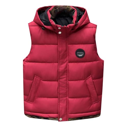 Doudoune sans manches homme épaisse veste automne hiver casual