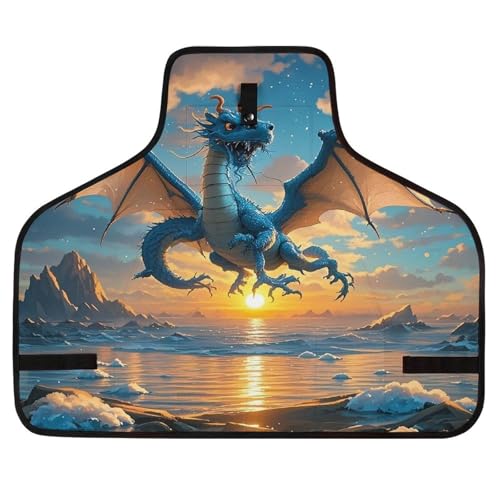 Delantal para carpintero Sea Sunset Flying Dragon unisex miniatura 1