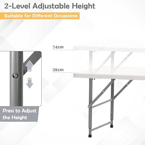 Livzing 4 Ft Foldable Picnic Table - Image 6