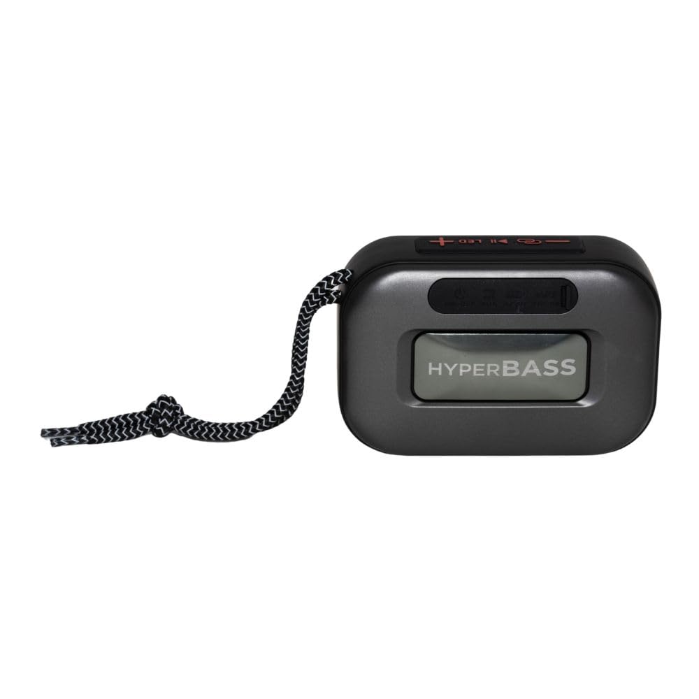 Aiwa BST-130TN | Altavoz Bluetooth portátil 5 W | Iluminación RGB y Radio FM | Bluetooth 5.3, TWS y Manos Libres | Reproducción USB, microSD y AUX-IN | Color Negro/RGB