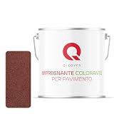 Q-COVER impregnazione per ciottoli, rosso ciliegia, 5 l, impregnazione colorata, impregnante per calcestruzzo, impregnazione di mattoni, per interni ed esterni
