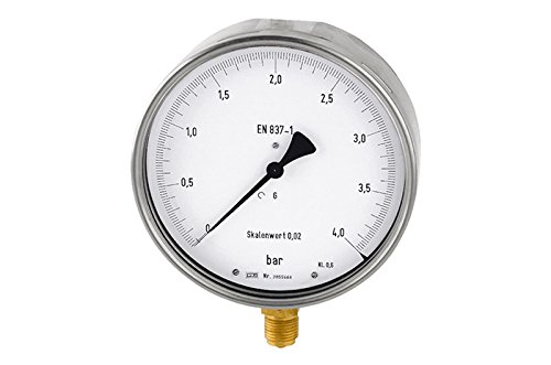 Manomètre de mesure fine RIEGLER basse pression 0-2.5 bar raccord G1/2 bas