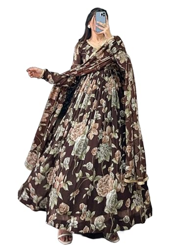 Costume indien femme tissu marbel imprimé floral de fête