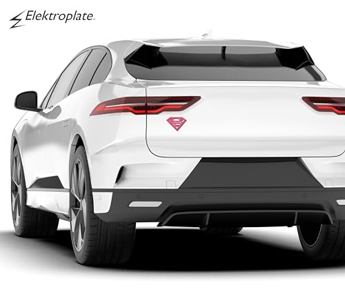 Image of Elektroplate Officially Licensed DC Comics Supergirl Hot Pink All Metal Emblem for Cars, Trucks, and All Auto | Universal Fit at 4.2 inch x 3.0 inch | Weatherproof